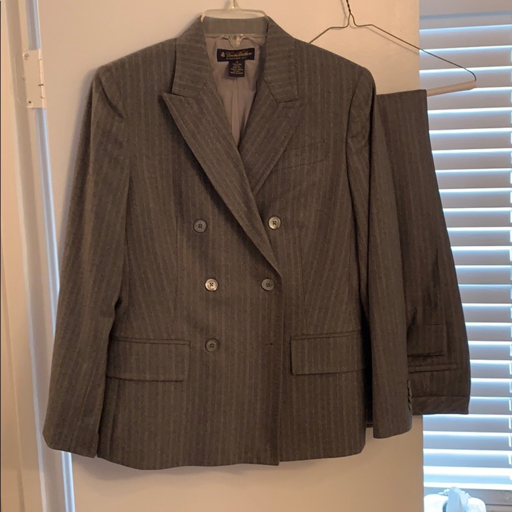 Italian wool brooks brothers pinstripe suit